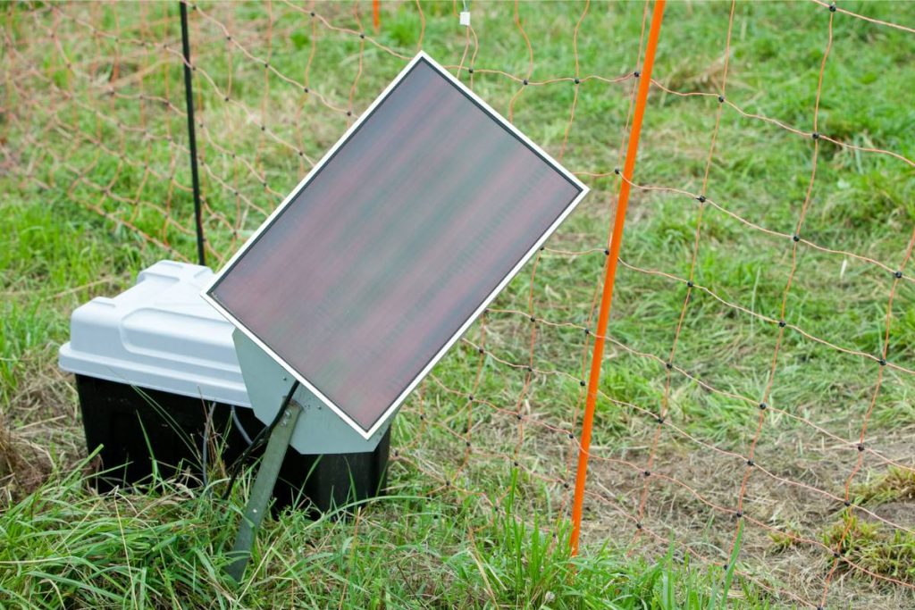 Small Solar Panel Powers Electric Fence With Sun